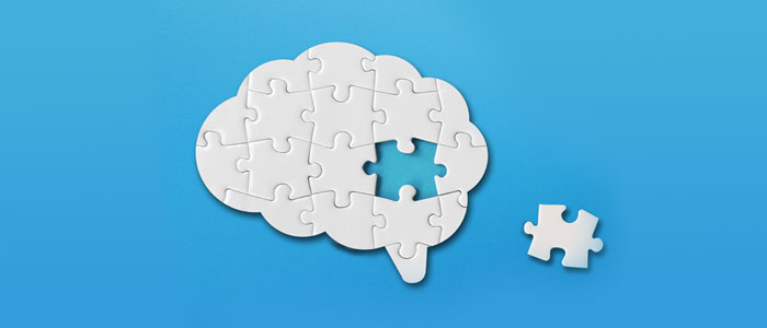 brain with missing puzzle piece